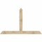 Ekena Millwork Portland Rough Sawn Timber Gable Bracket, Douglas Fir, 84"W x 53"H x 4"D x 6"F, 15/12 Pitch GBW084X53X0406POR00RDF - alternate 1